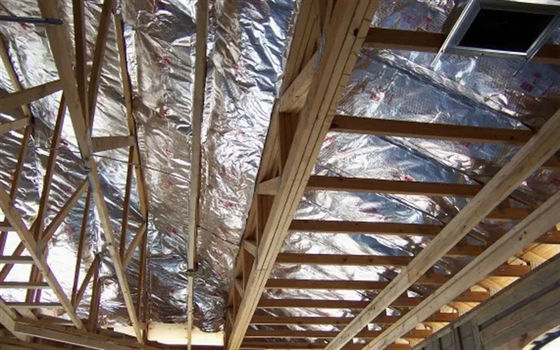 Reflective Aluminum Foil Woven Fabric Radiant Barrier Acoustic Insulation Car Roof