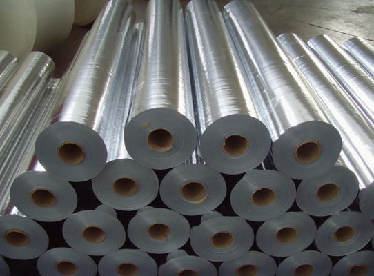 Metalized Pet Film Aluminum Foil Insulation Woven Fabric Coating PE Film Roll Material