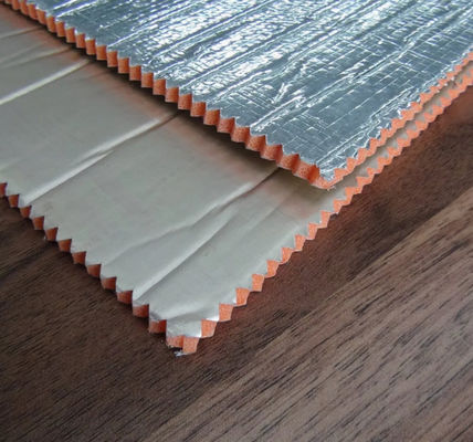 Anti Glare Coating Foil Backed XPE Foam Material Heat Insulation Reinforced Weave Scrim